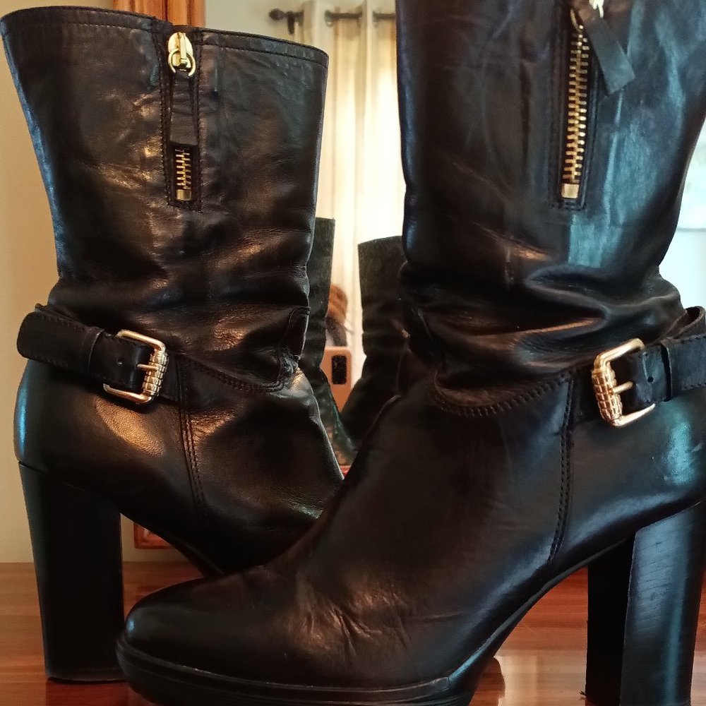 Boots Black Real Leather Made in Italy